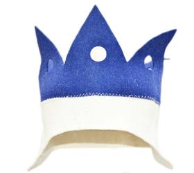 Изображение шапка для бани и сауны «корона» эконом вариант (войлок)