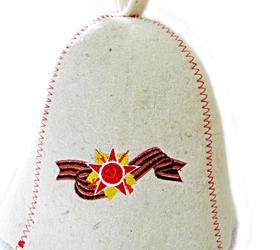 Изображение шапка для бани и сауны «орден» с вышивкой (лавсан)