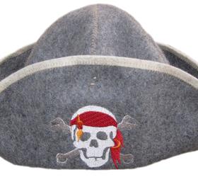 Изображение шапка для бани и сауны «пират» (войлок)