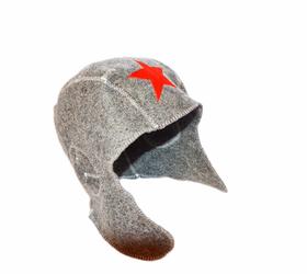 Изображение шапка для бани и сауны «танкист» (войлок)