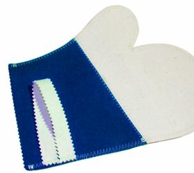 Изображение рукавица для бани и сауны «инь-янь» (войлок)
