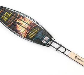 Изображение решетка барбекю для рыбы с антипригарным покрытием 40х13х3 см